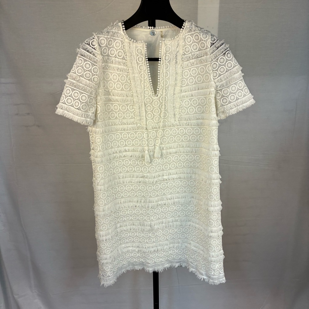 Margaret O’leary Anthropologie White Lace Dress S